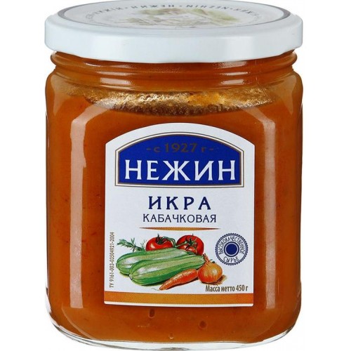 Икра кабачковая “нежин“, 450гp